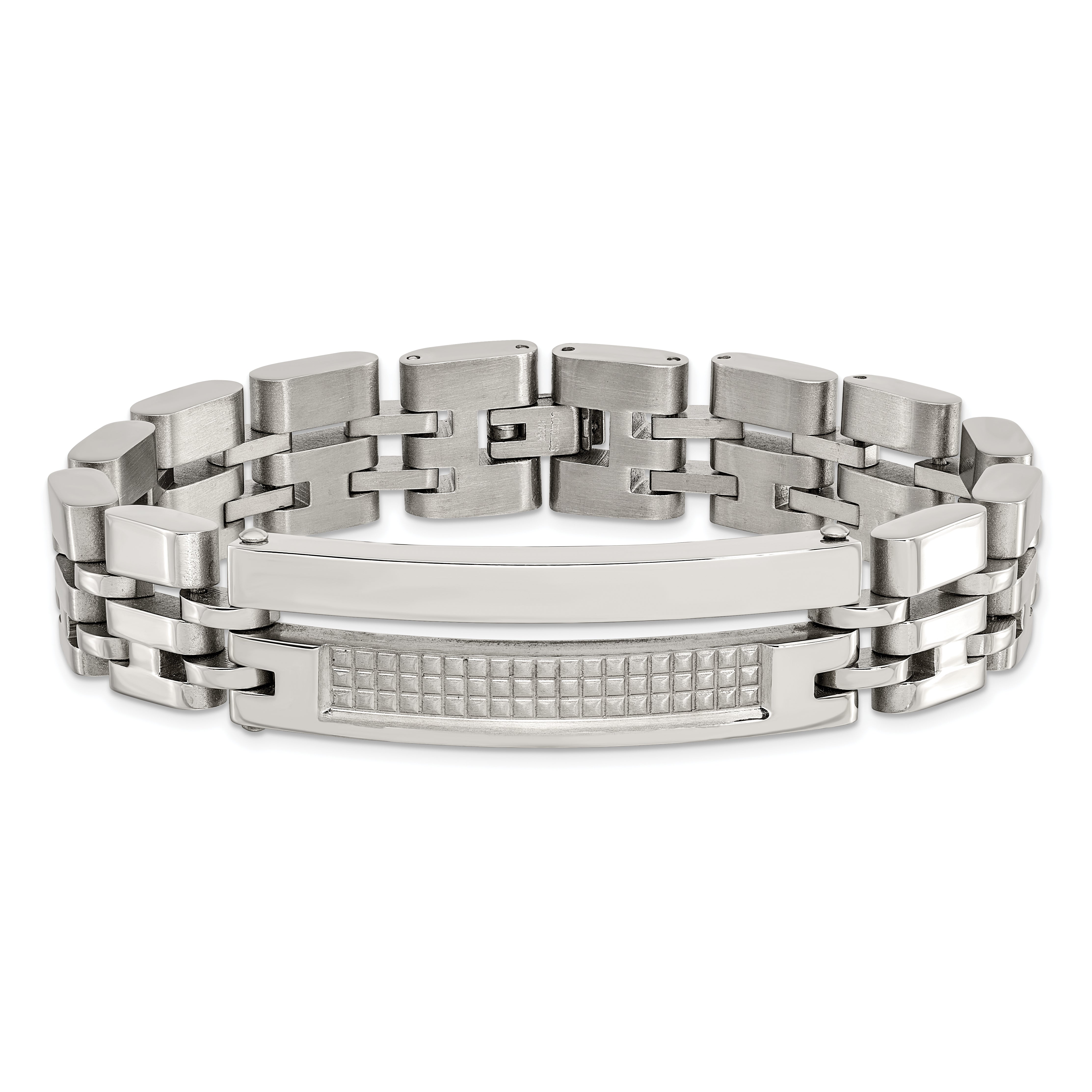 Stainless Steel Brushed and Polished 8.5in Bracelet