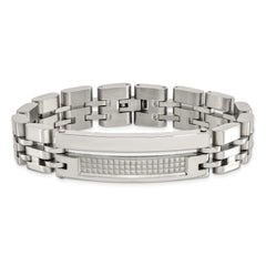 Stainless Steel Brushed and Polished 8.5in Bracelet