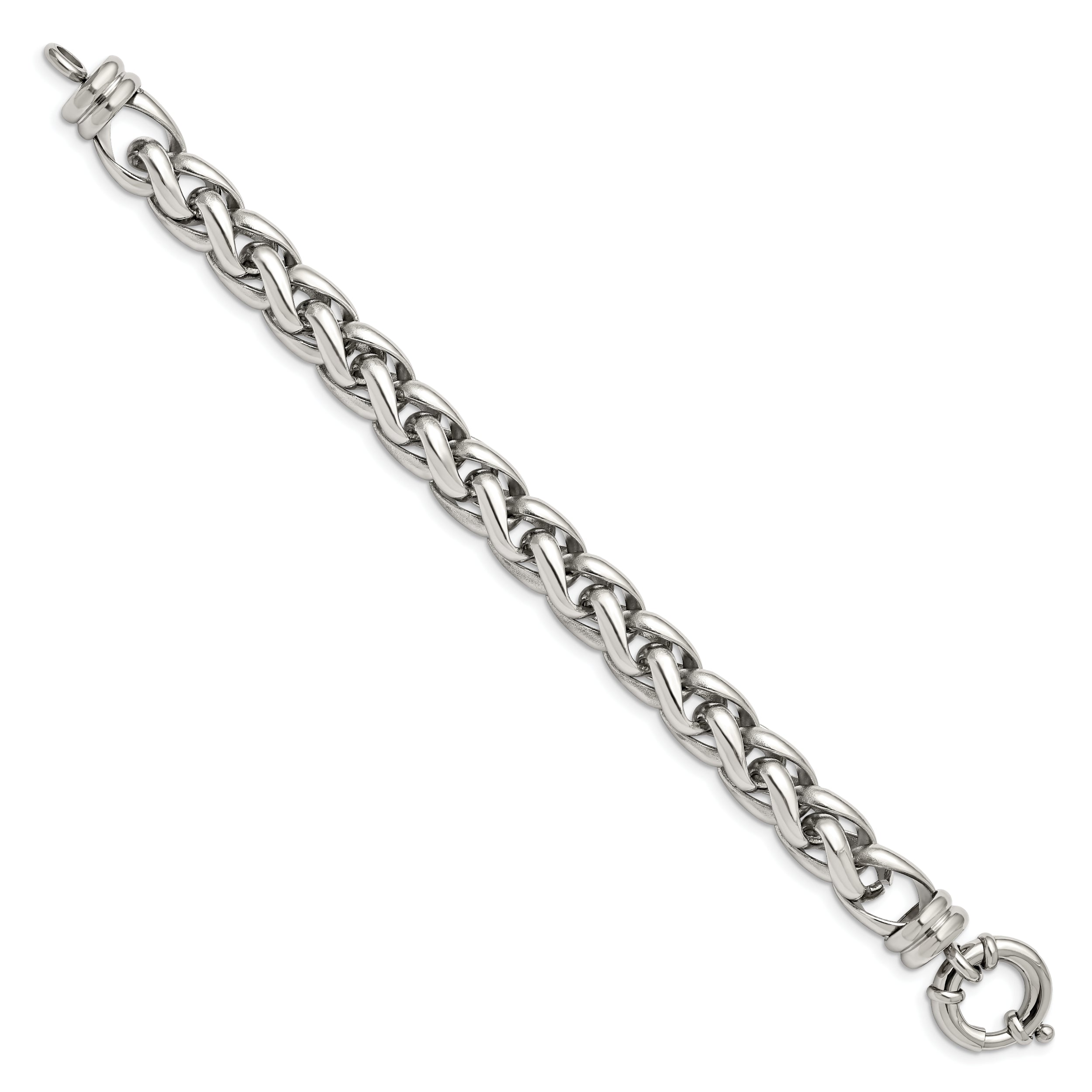 Chisel Stainless Steel Polished 8 inch Fancy Link Bracelet