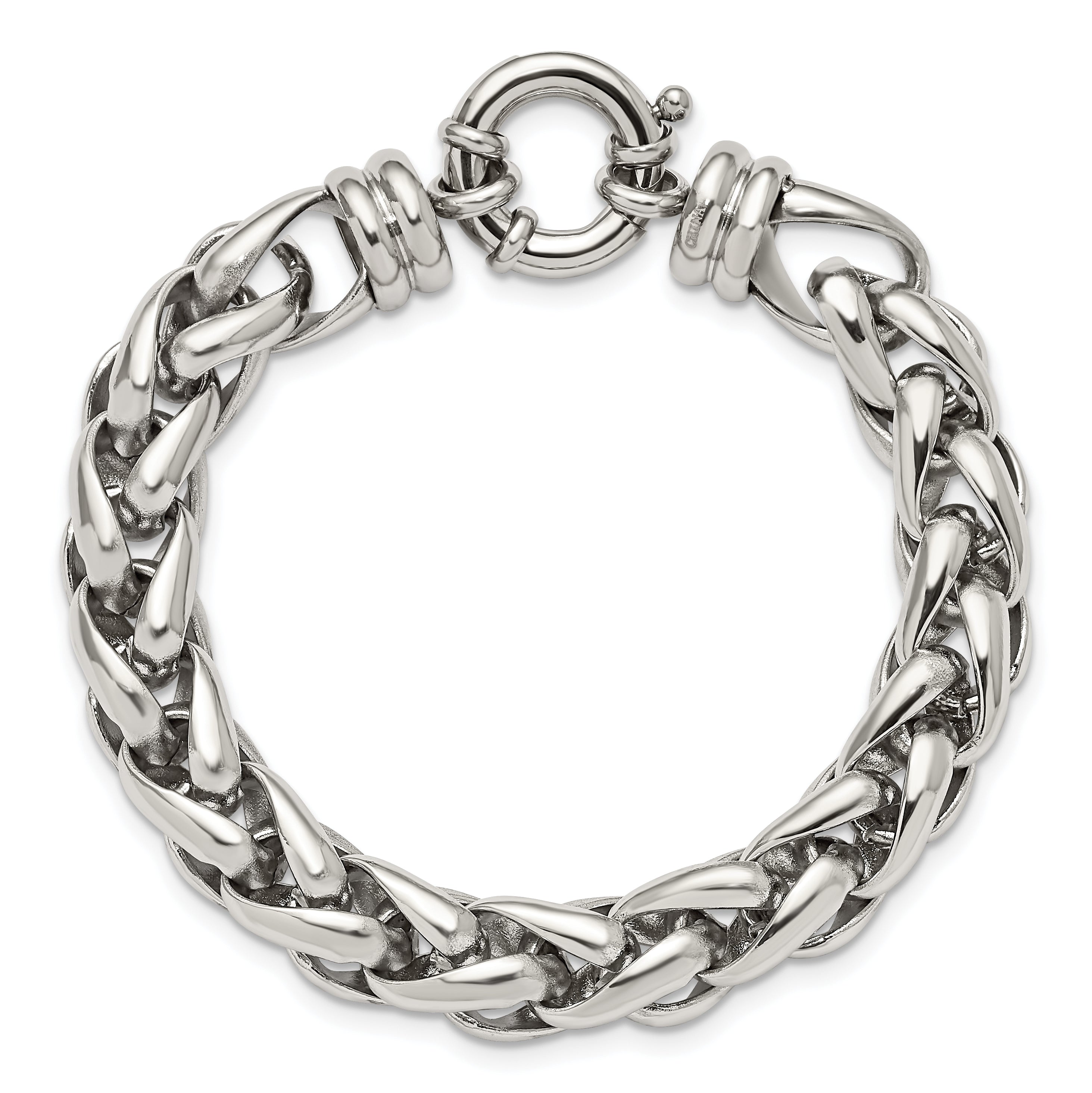 Chisel Stainless Steel Polished 8 inch Fancy Link Bracelet