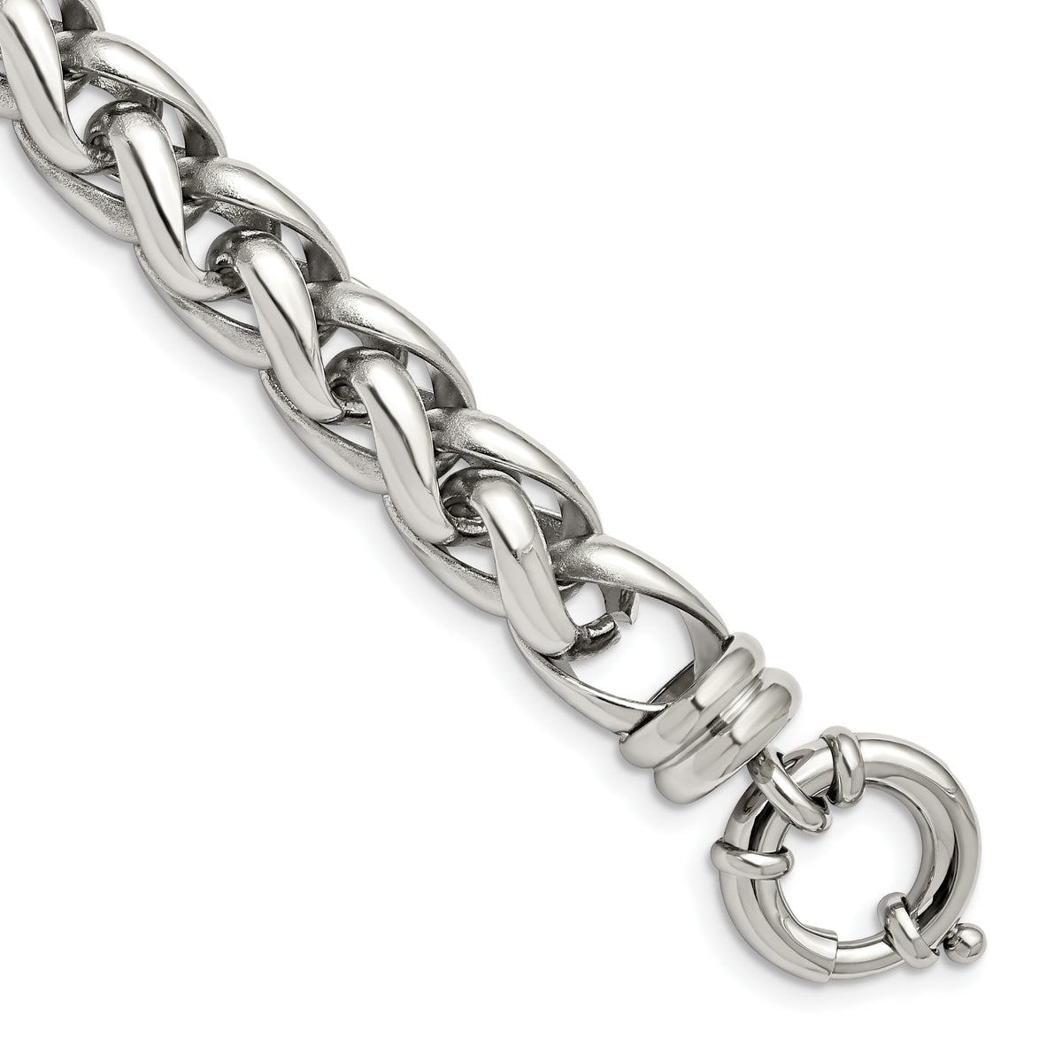 Chisel Stainless Steel Polished 8 inch Fancy Link Bracelet