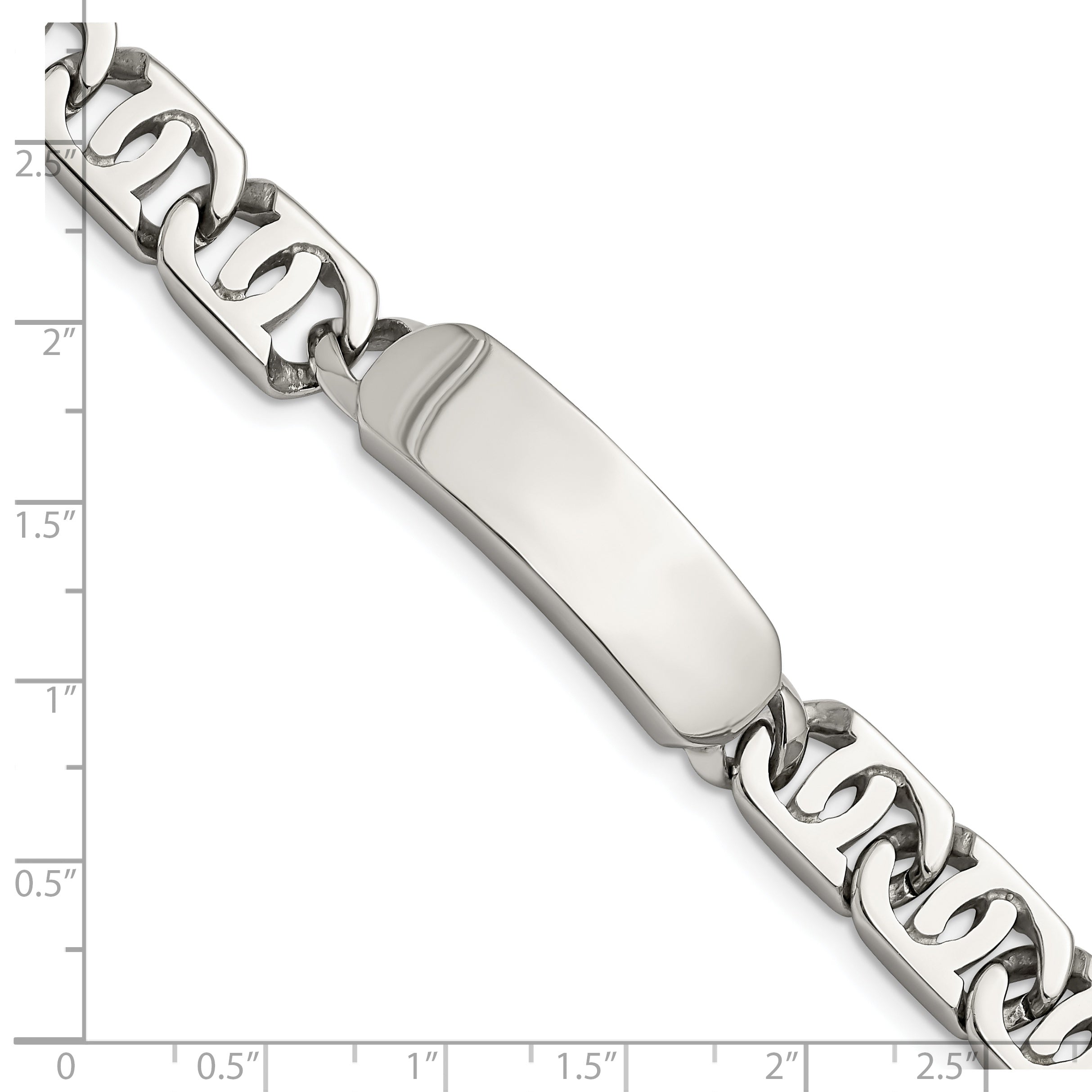 Chisel Stainless Steel Polished 8.75 inch ID Bracelet