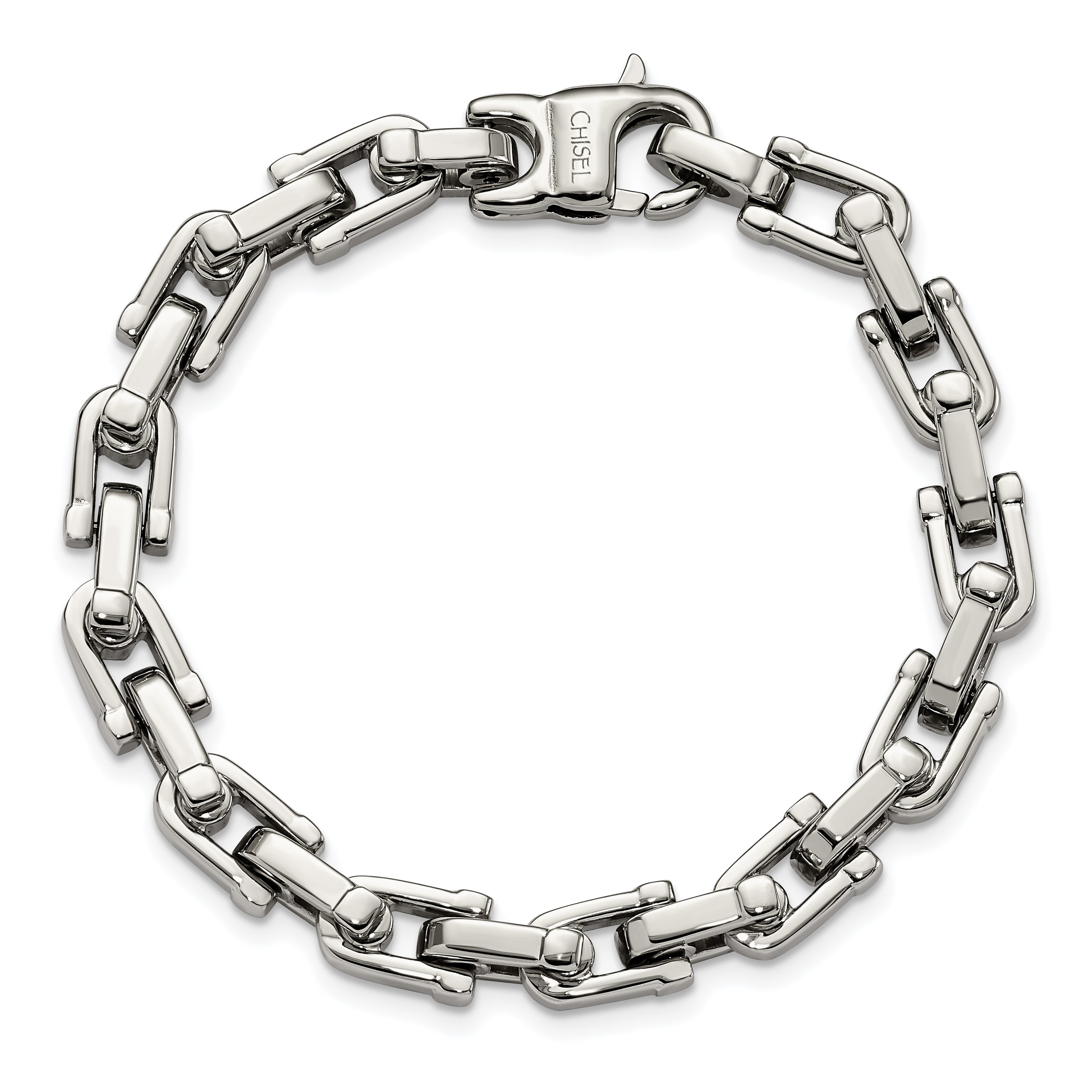 Chisel Stainless Steel Polished 8.5 inch Bracelet