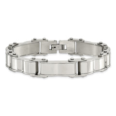 Stainless Steel Brushed and Polished 8in Bracelet