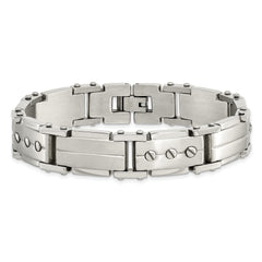 Stainless Steel Brushed and Polished 8.5in Bracelet