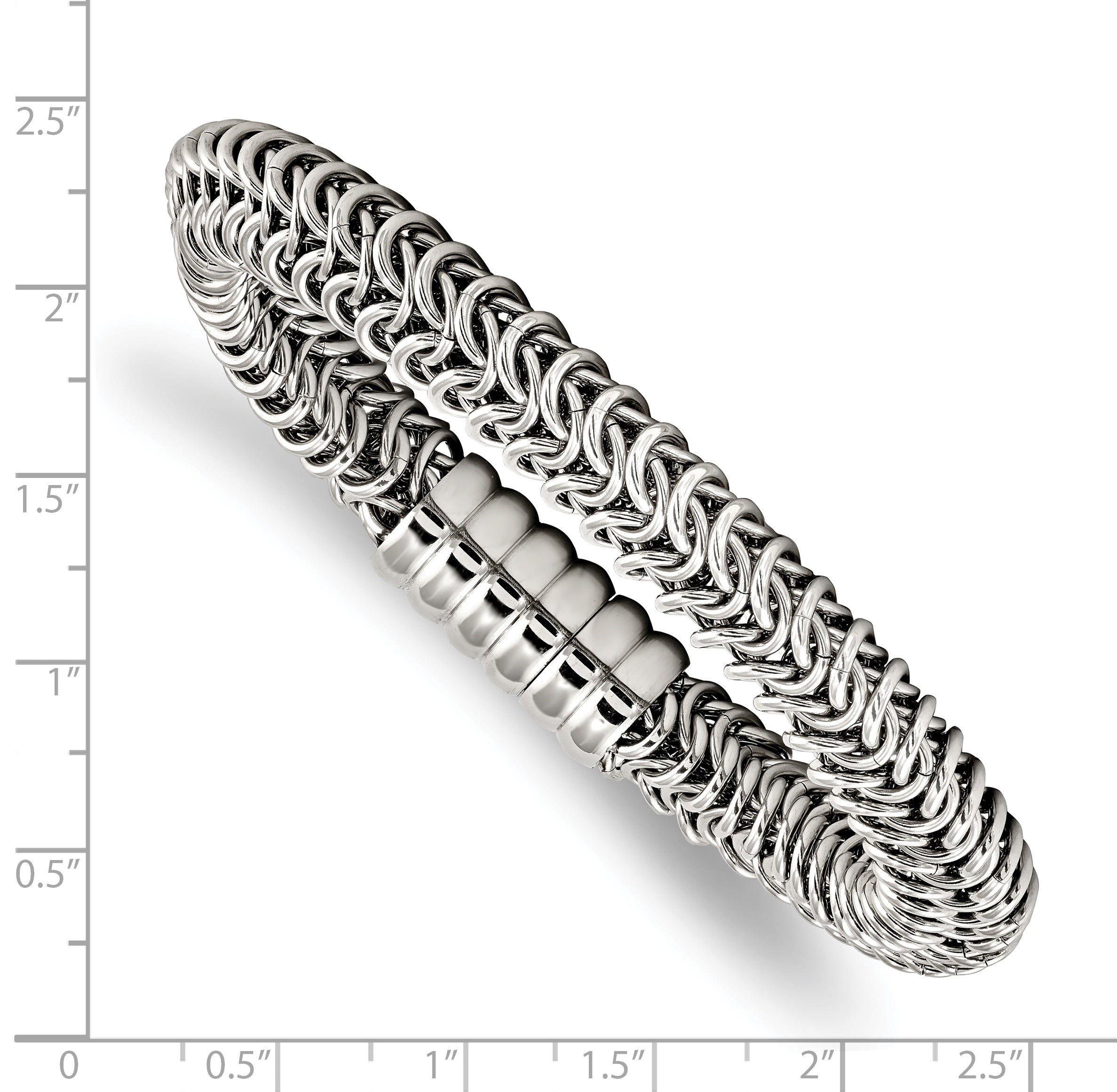 Stainless Steel Polished Fancy Link 8.25in Bracelet