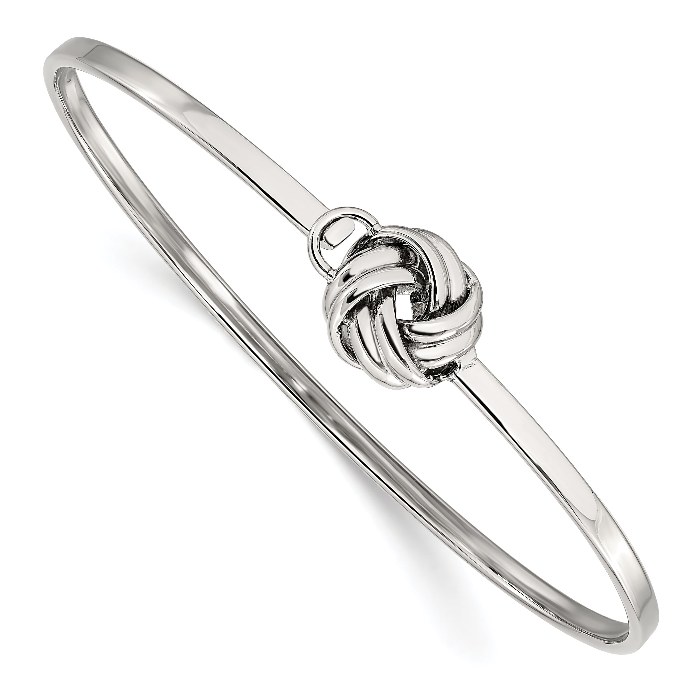 Chisel Stainless Steel Polished Love Knot Bangle