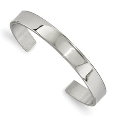 Chisel Stainless Steel Polished 9mm Cuff Bangle