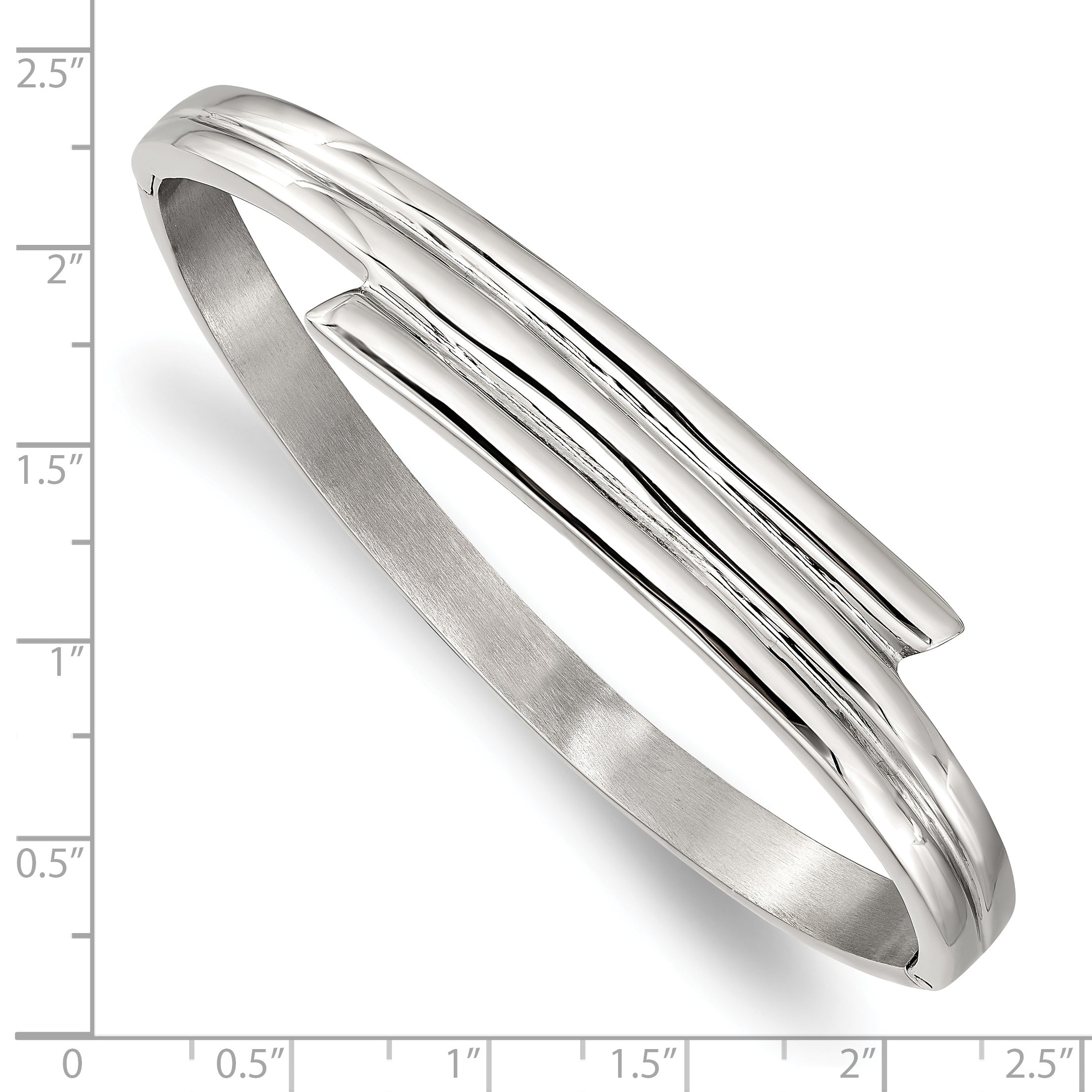 Stainless Steel Polished Hinged Bangle