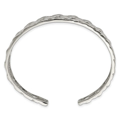 Chisel Stainless Steel Polished Weave Design Bangle