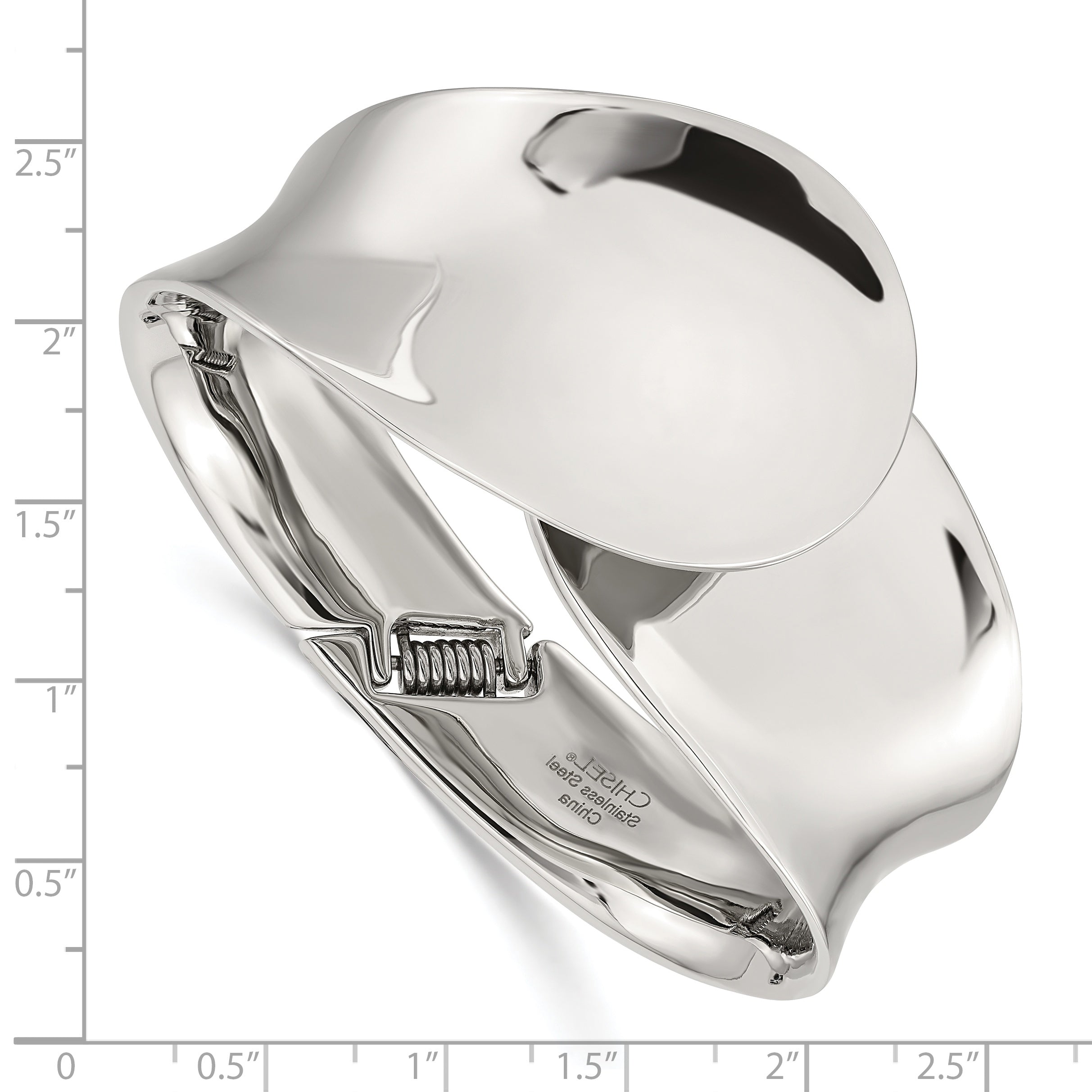 Stainless Steel Polished Hinged Bangle