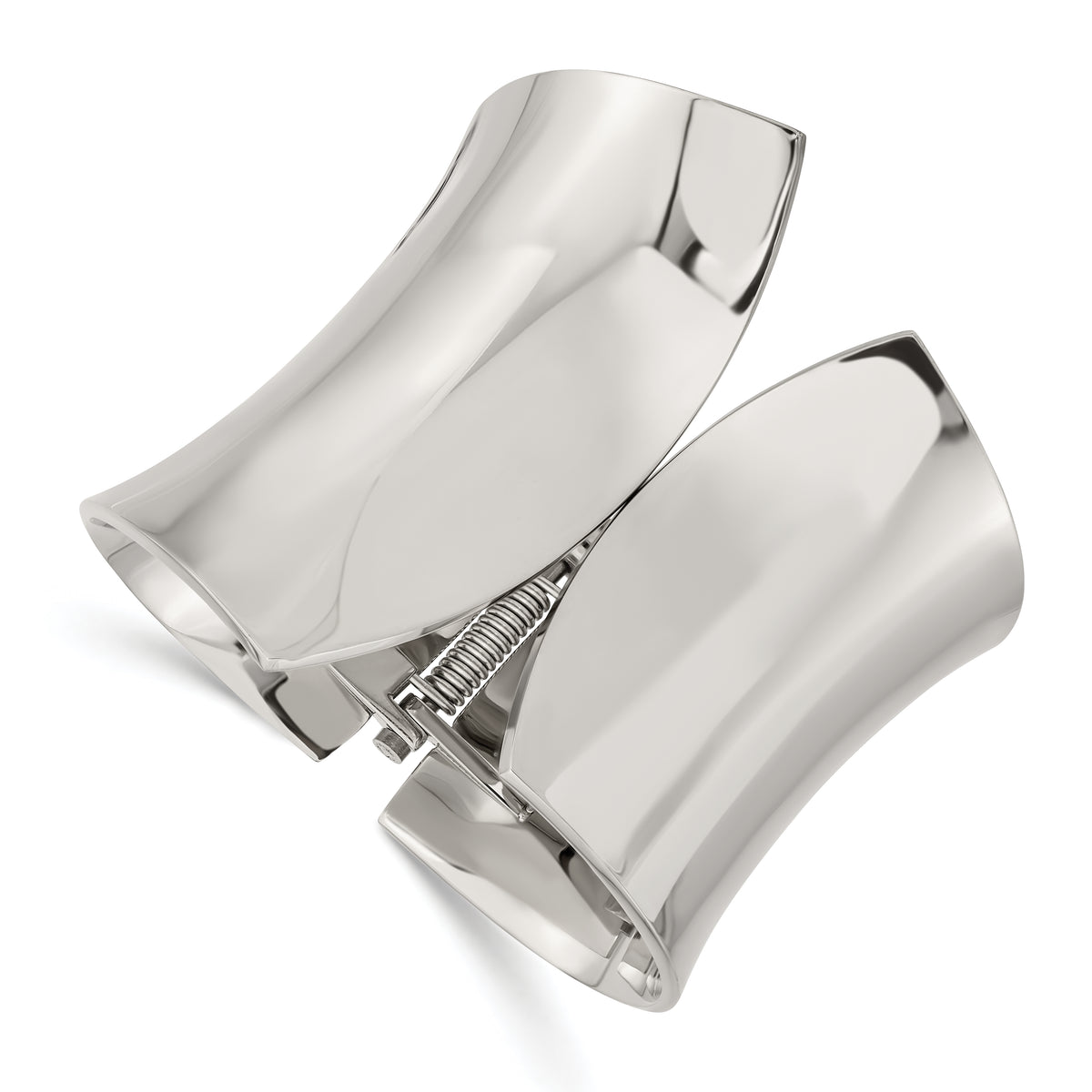 Stainless Steel Polished Hinged Bangle