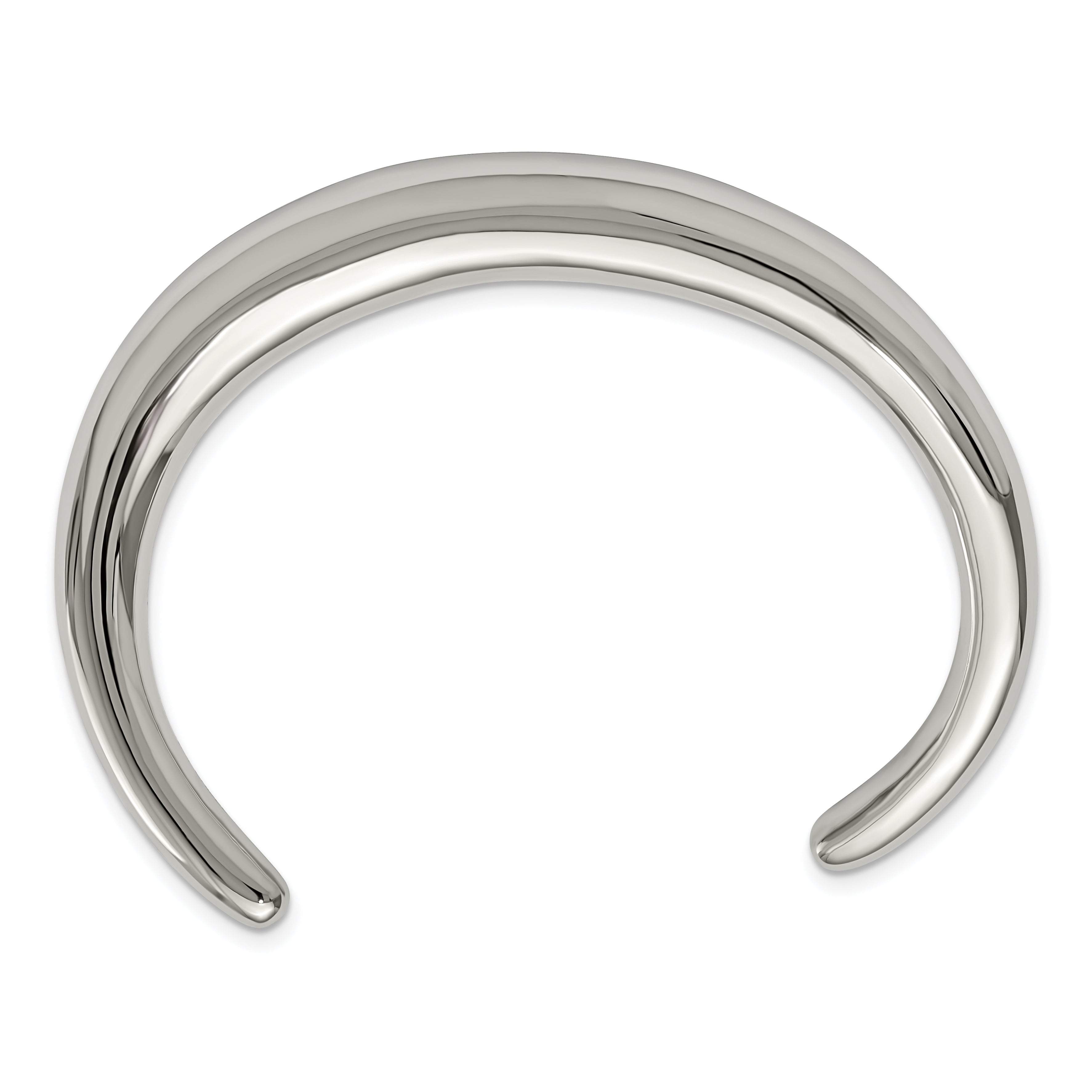 Stainless Steel Polished Curved Bangle