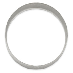 Stainless Steel Polished Hammered Bangle