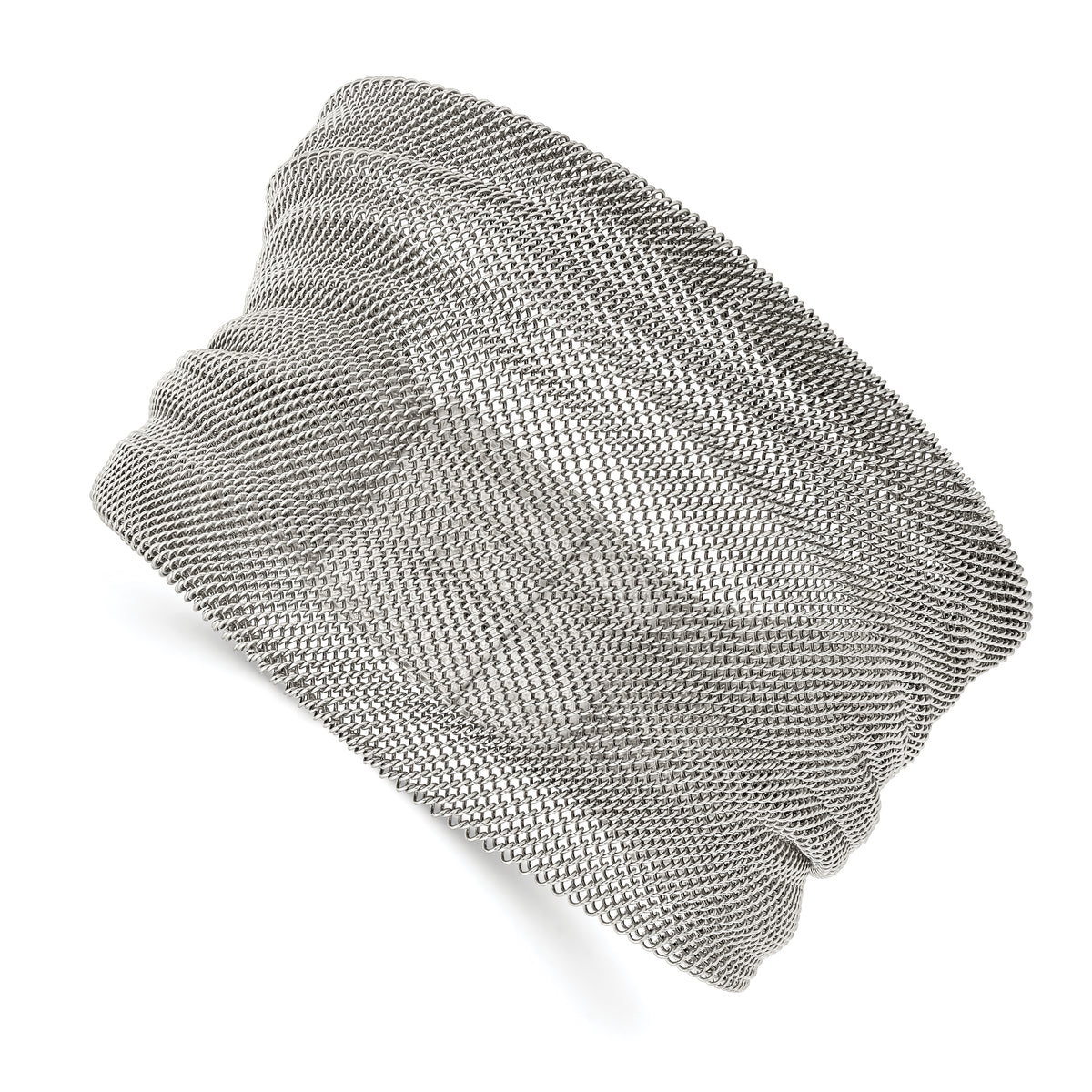 Stainless Steel Polished Mesh Bracelet