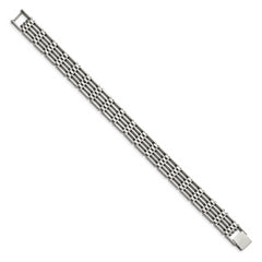 Chisel Stainless Steel Polished 8.5 inch Link Bracelet