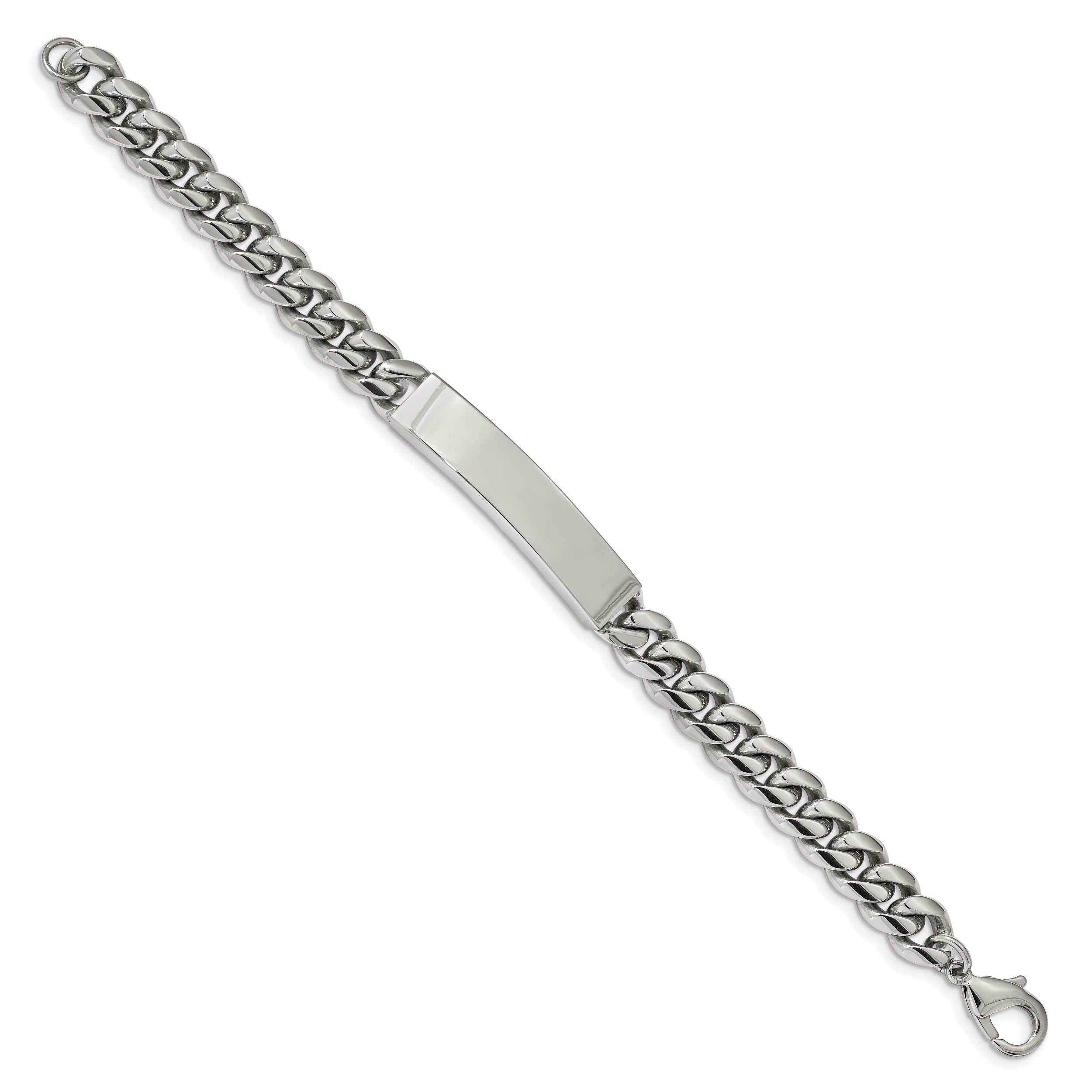 Chisel Stainless Steel Polished Curb Chain 8.25 inch ID Bracelet