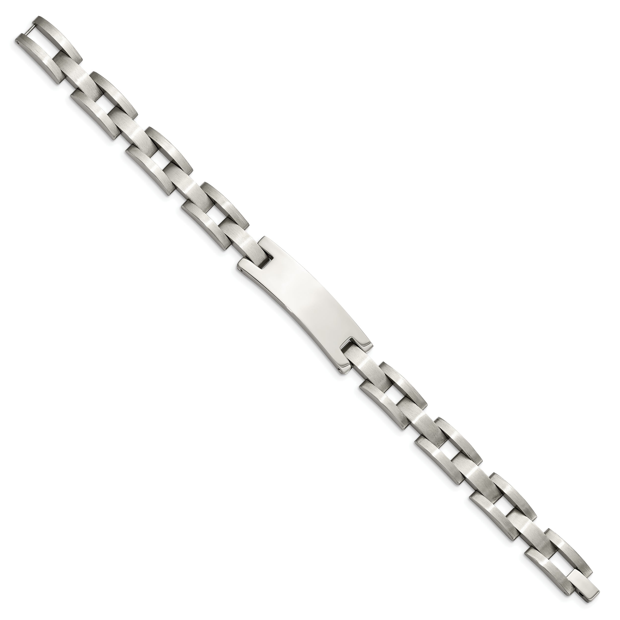 Chisel Stainless Steel Brushed and Polished 9.25 inch ID Bracelet