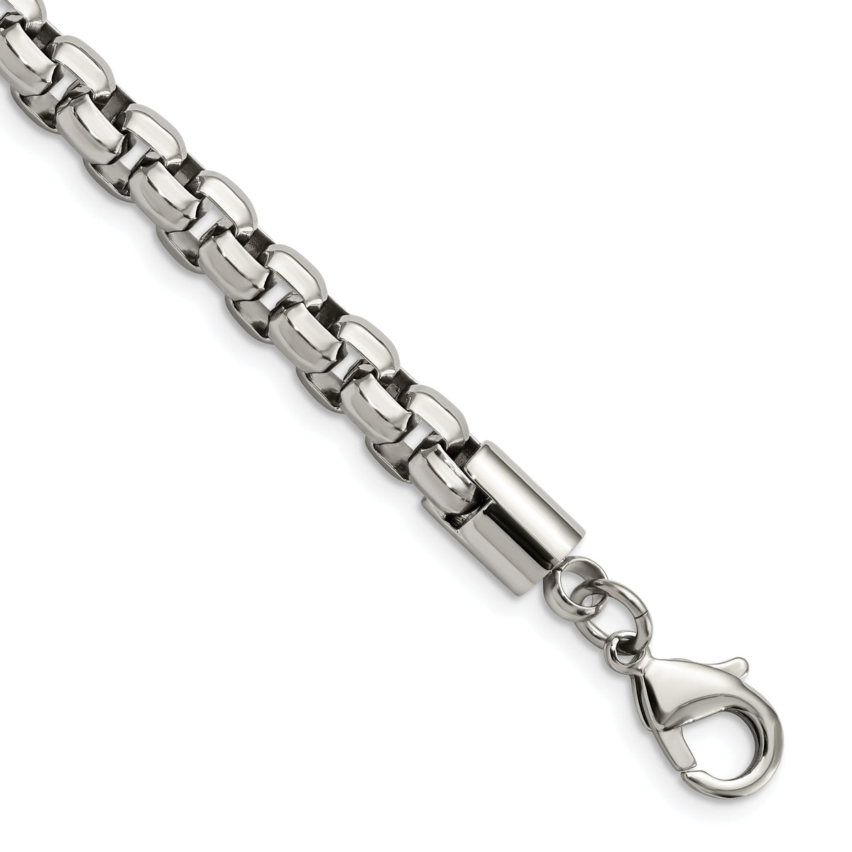 Chisel Stainless Steel Polished 8.75 inch Fancy Rolo Bracelet