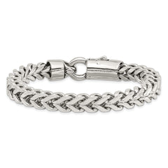 Chisel Stainless Steel Antiqued and Polished 8.5 inch Franco Link Bracelet