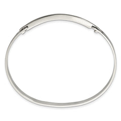 Chisel Stainless Steel Polished Flexible 4.75mm Bangle