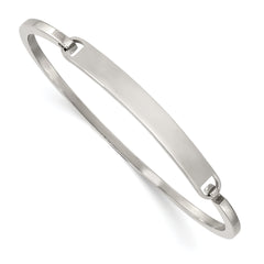 Chisel Stainless Steel Polished 2mm ID Bangle