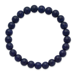 Chisel 8mm Lapis Agate Beaded Stretch Bracelet