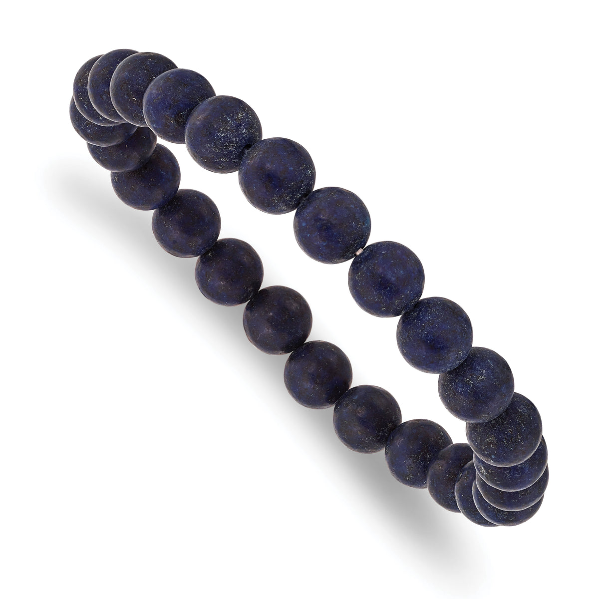 Chisel 8mm Lapis Agate Beaded Stretch Bracelet