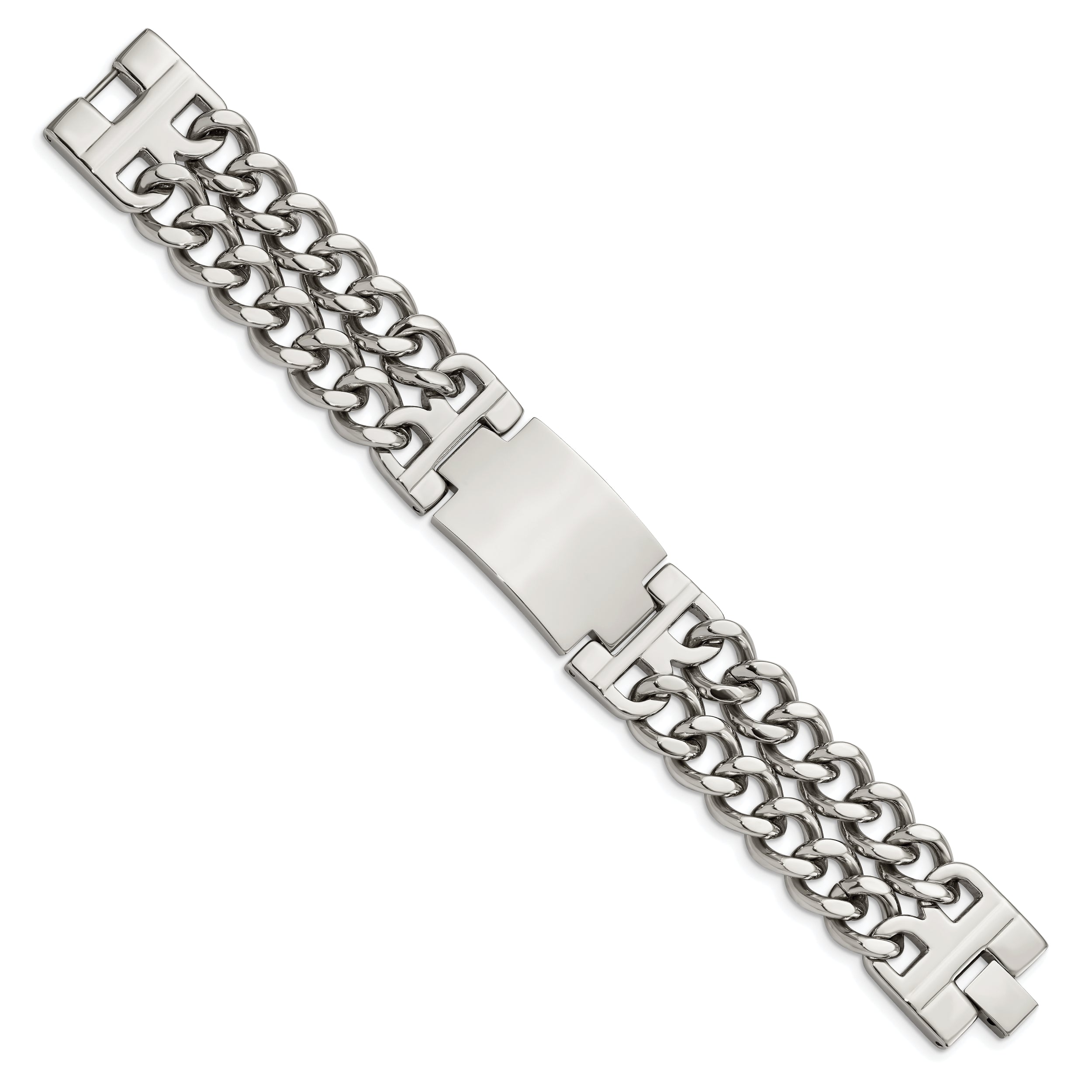 Stainless Steel Polished 8in ID Bracelet