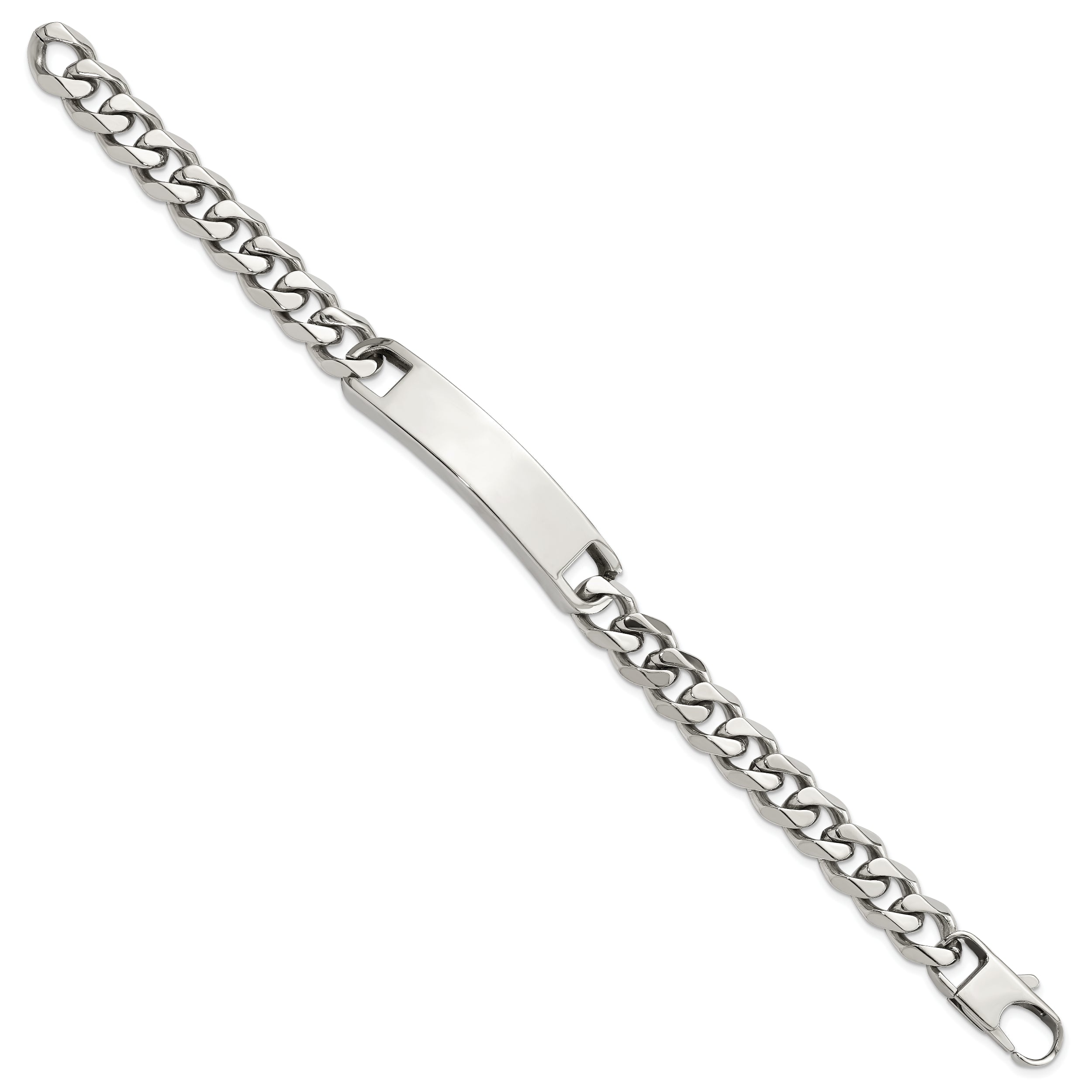 Chisel Stainless Steel Polished Curb Link 8.5 inch ID Bracelet