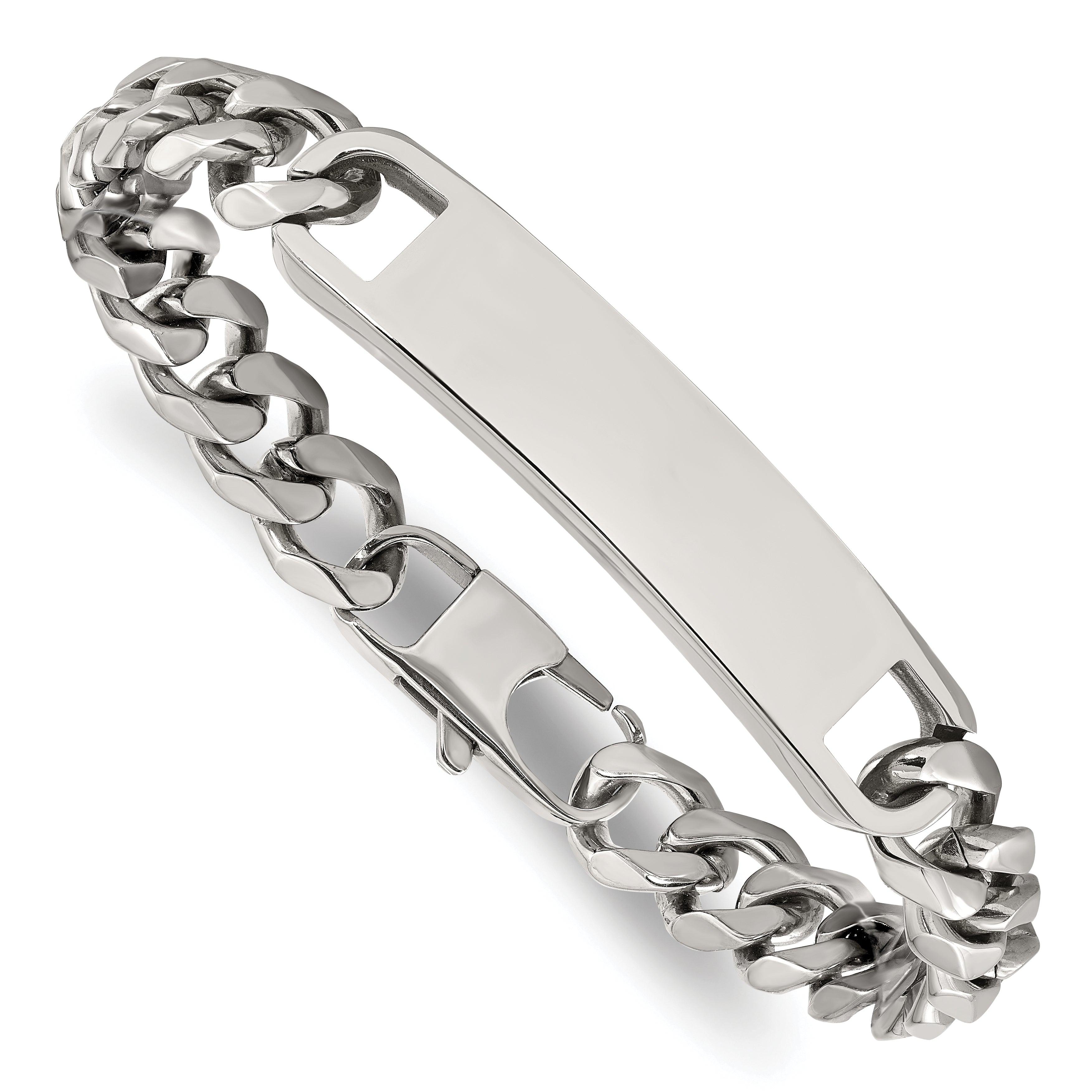 Chisel Stainless Steel Polished Curb Link 8.5 inch ID Bracelet