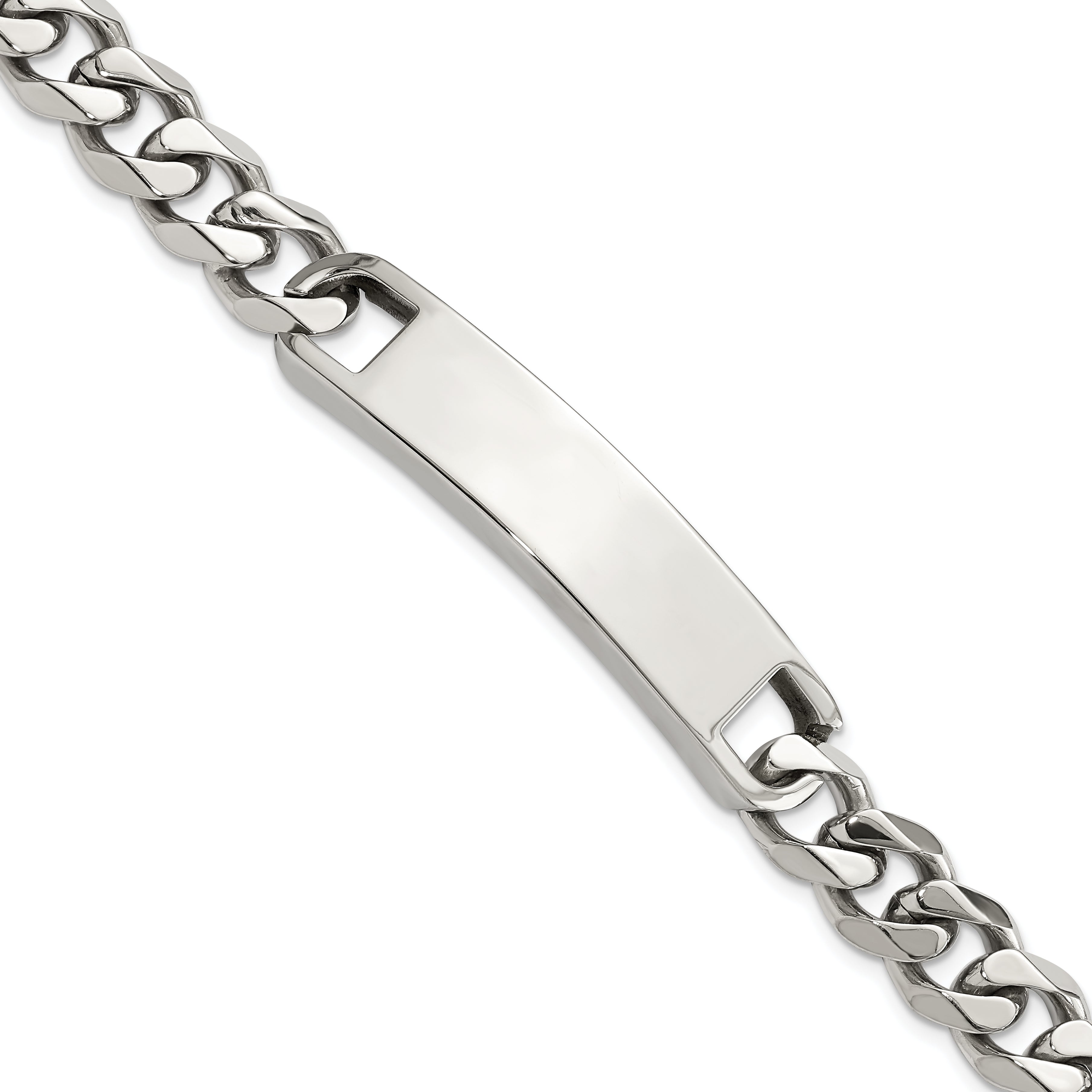 Chisel Stainless Steel Polished Curb Link 8.5 inch ID Bracelet