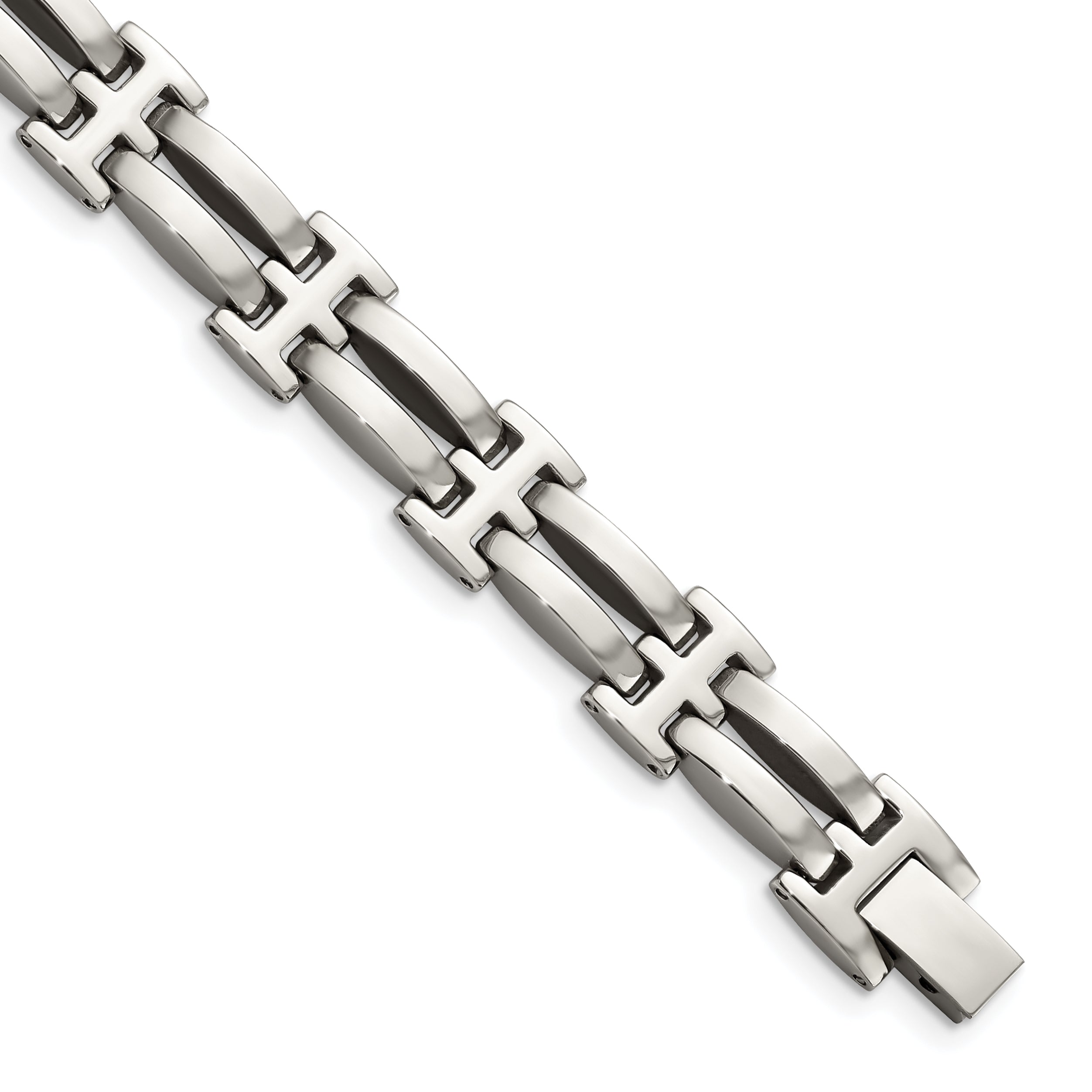 Chisel Stainless Steel Polished 8.5 inch Link Bracelet