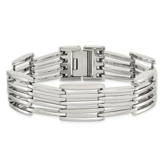 Chisel Stainless Steel Polished 8.5 inch Link Bracelet