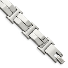 Chisel Stainless Steel Polished 8.5 inch Link Bracelet