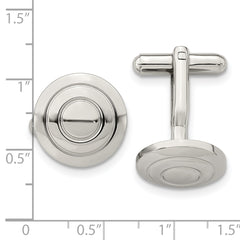 Chisel Stainless Steel Polished Cufflinks