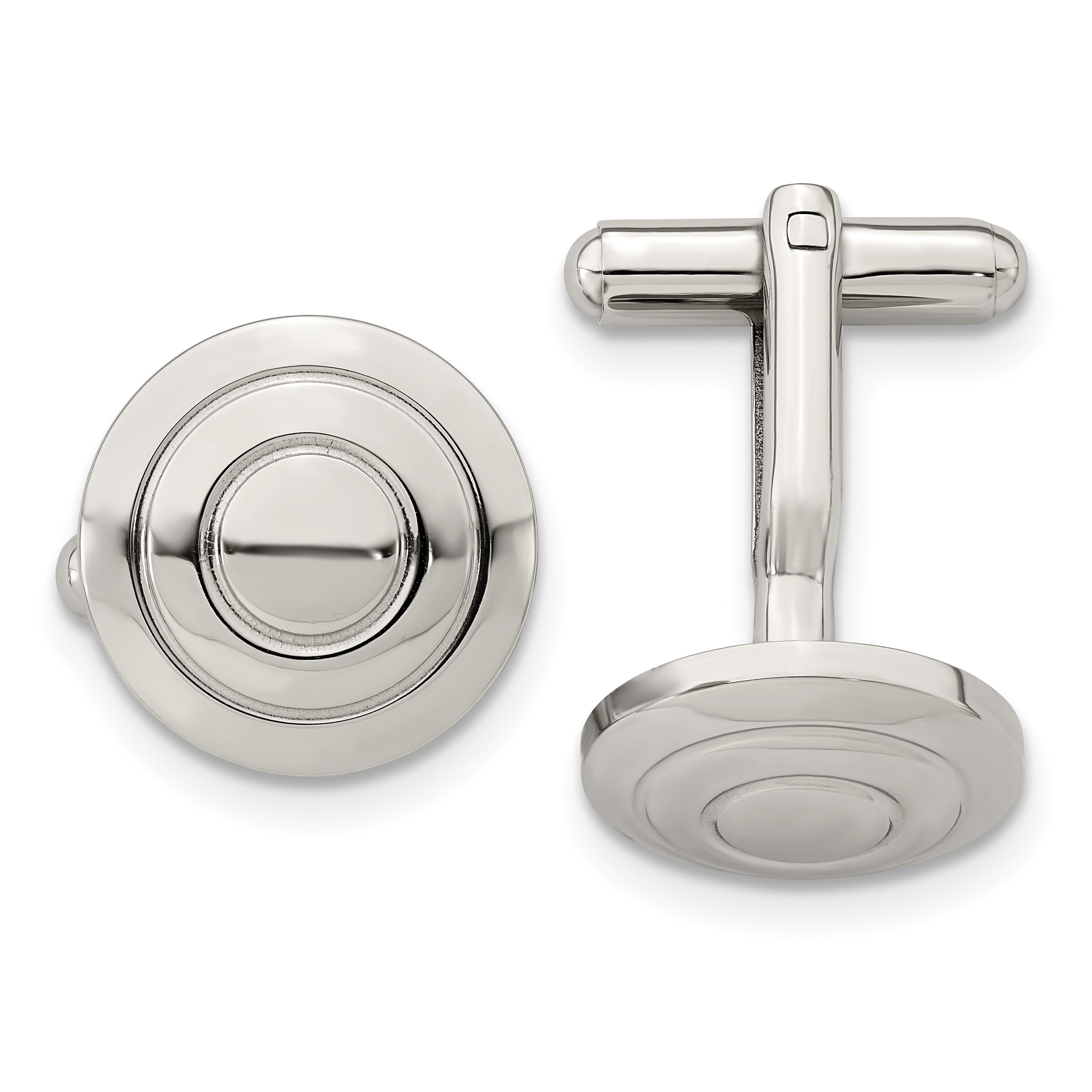 Chisel Stainless Steel Polished Cufflinks