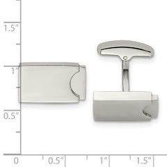 Stainless Steel Polished Cufflinks