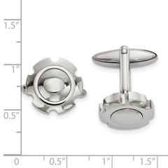 Chisel Stainless Steel Polished Cufflinks