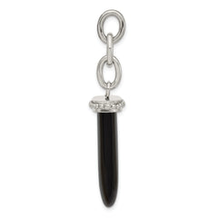 Stainless Steel Onyx Fang Interchangeable Charm Pendant