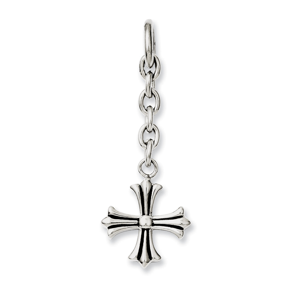 Stainless Steel Cross Interchangeable Charm Pendant