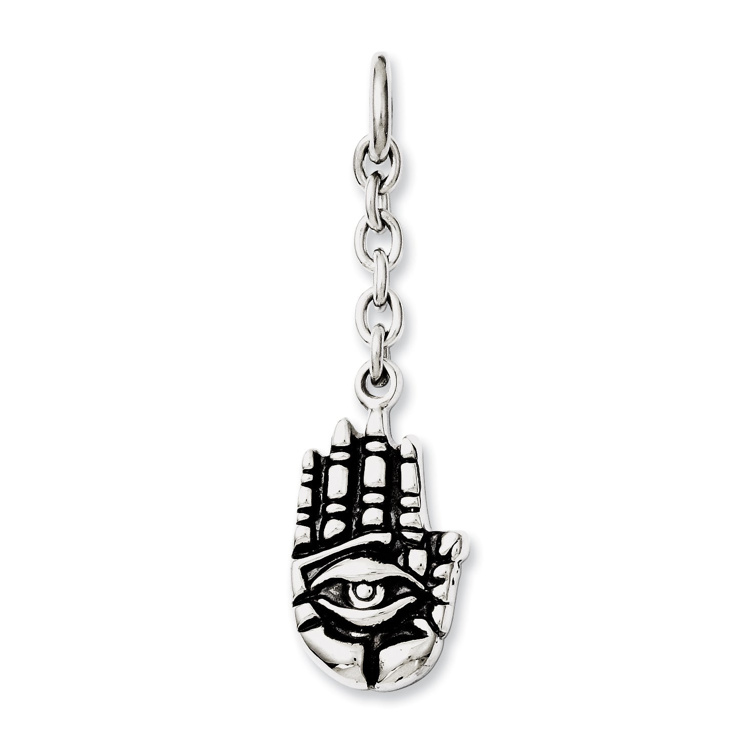 Stainless Steel Hamsa Interchangeable Charm Pendant