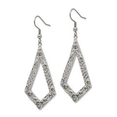 Stainless Steel Polished Geometric Dangle Earrings for Women