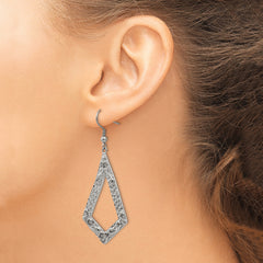 Stainless Steel Polished Geometric Dangle Earrings for Women