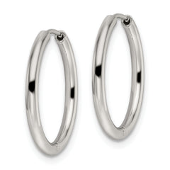 Chisel Stainless Steel Polished 2mm Endless Hinged Hoops