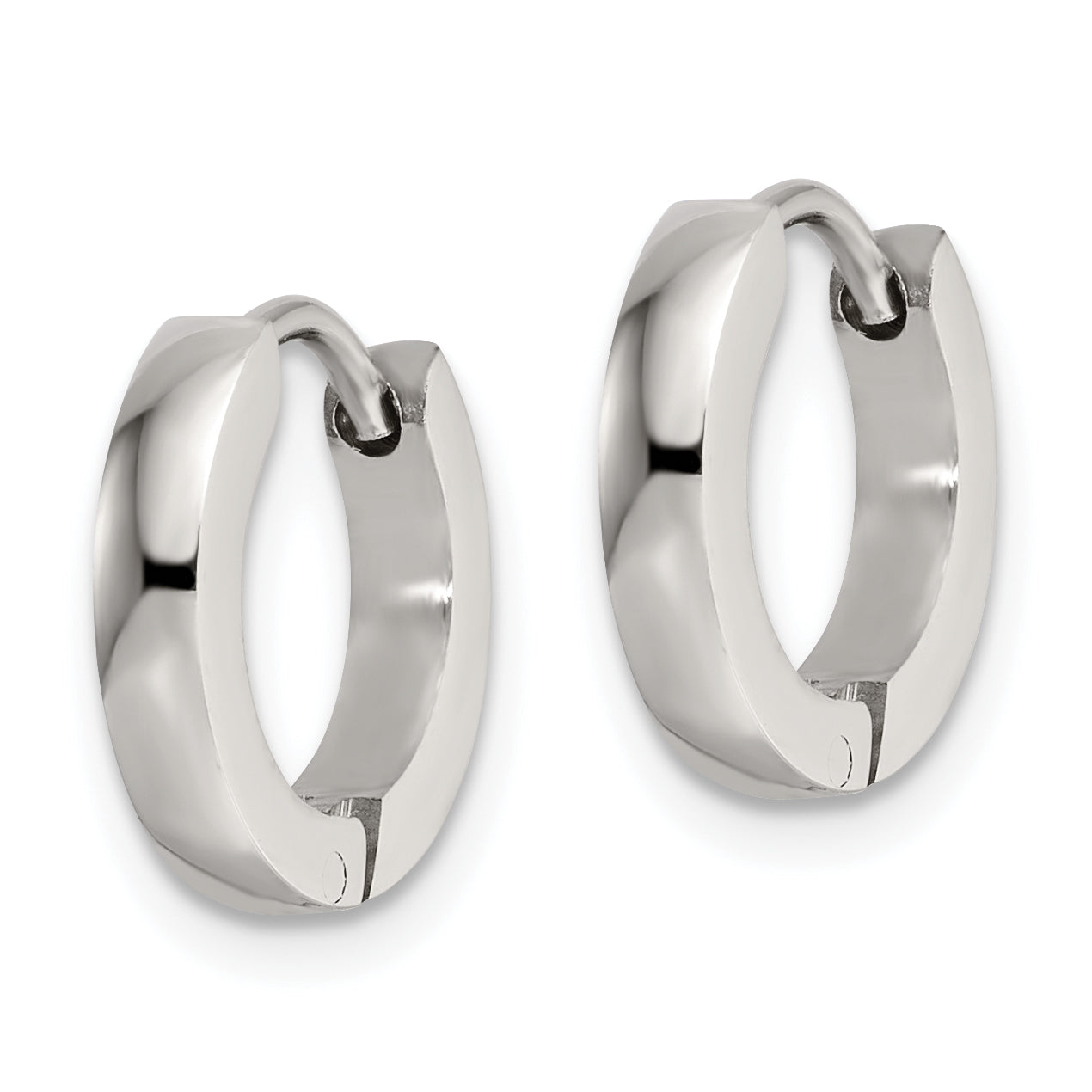 Chisel Stainless Steel Polished 2.2mm Hinged Hoop Earrings