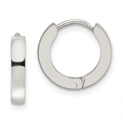 Chisel Stainless Steel Polished 2.2mm Hinged Hoop Earrings