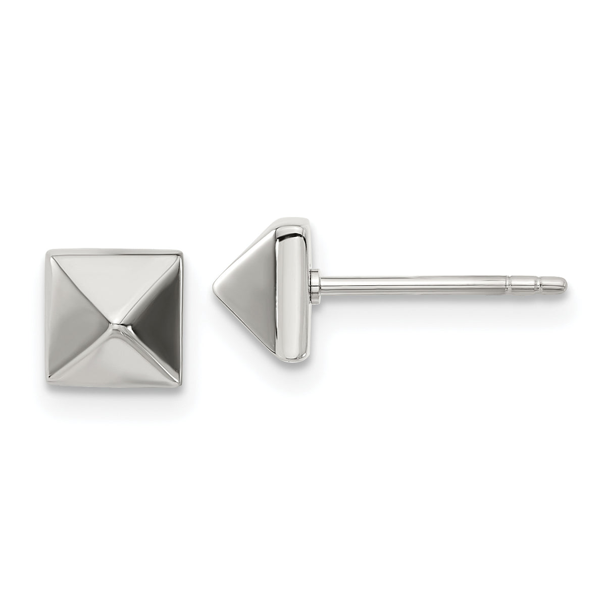 Chisel Stainless Steel Polished 6mm Stud Post Earrings