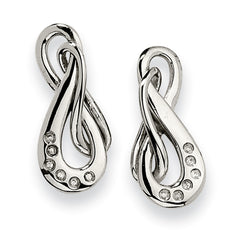 Stainless Steel CZ Earrings