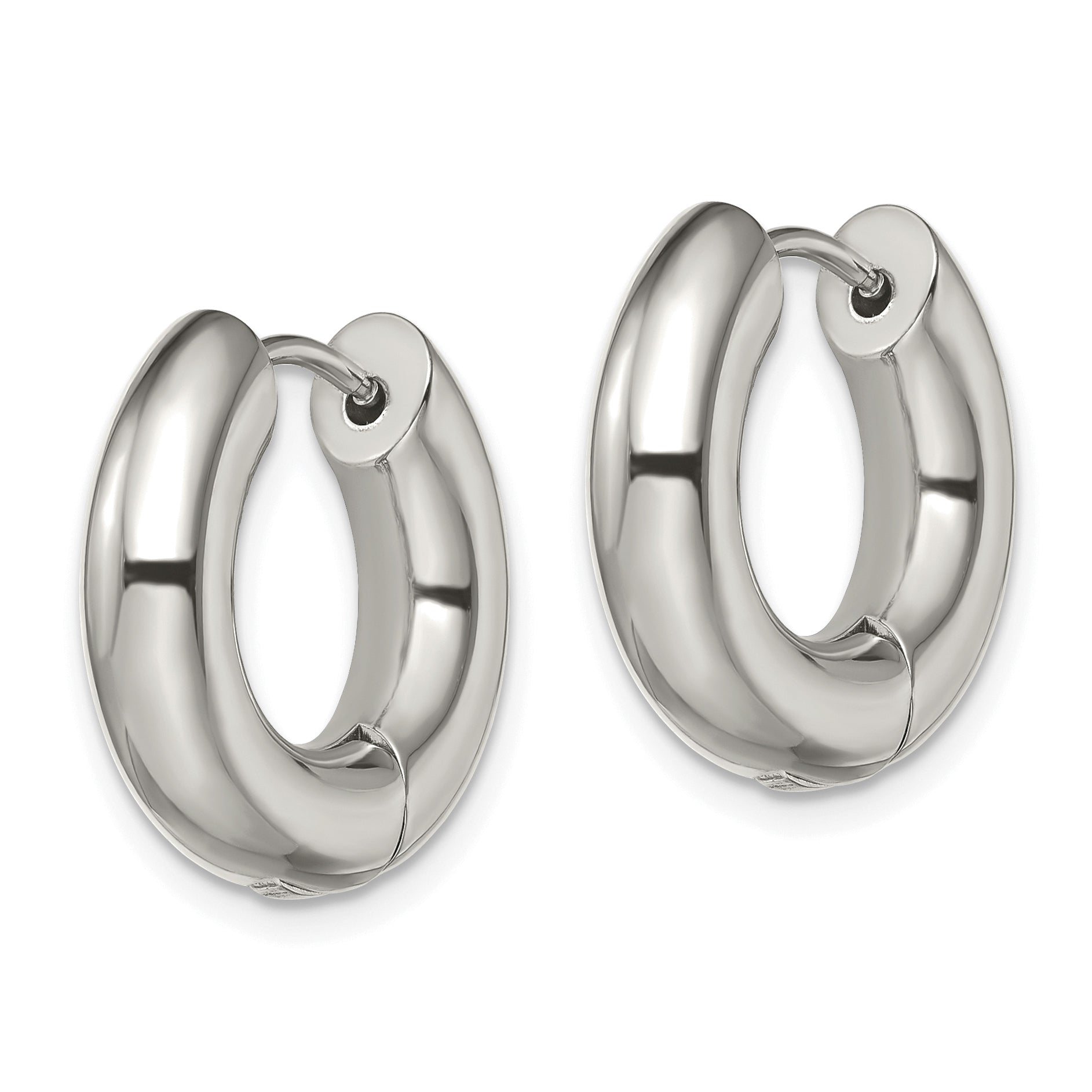 Chisel Stainless Steel Polished 5mm Hinged Hoop Earrings – Sophia